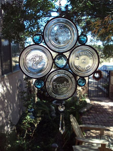 Antique Canning Jar Lid Suncatcher