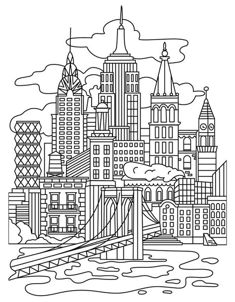 City Buildings Coloring Pages at GetDrawings | Free download