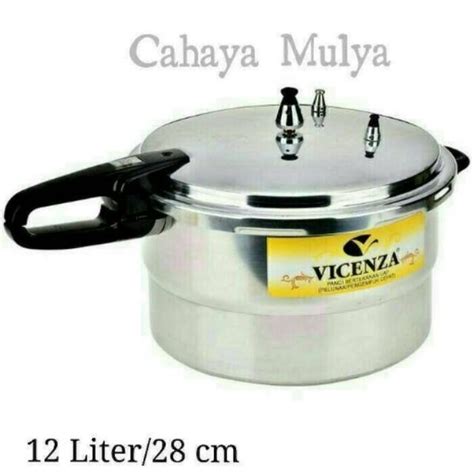 Jual Panci Presto Pressure Cooker Vicenza Ukuran 12 Liter 28 Cm