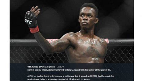 Inilah Petarung UFC Yang Jadi Sumber Inspirasi Israel Adesanya