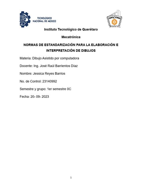 Normalización Para La Elaboración E Interpretación De Dibujos Pdf