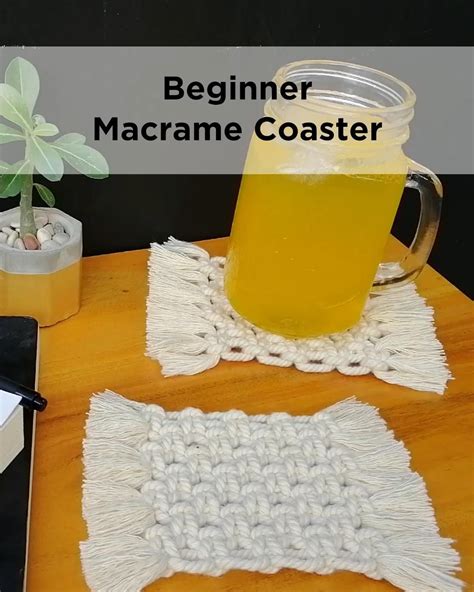 Macramè coaster free tutorial Artofit