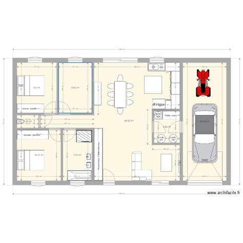 Plan Maison Plain Pied M Garage Home Alqu