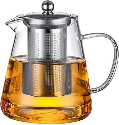 Amazon Paracity Glass Teapot Stovetop Oz Borosilicate Clear