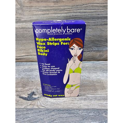 Completely Bare Wax Strips Waxing Mercari