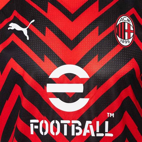 Jersey Puma Ac Milan Pre Match Red Black F Tbol Emotion