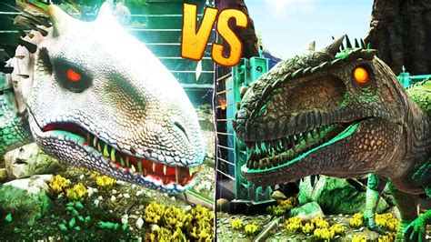 Indominus Rex Vs Giganotosaurus Ark Survival Evolved Otosection