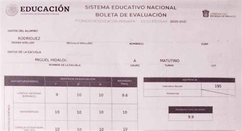 Consigue Tu Boleta De Calificaciones Sep De Primaria En Minutos