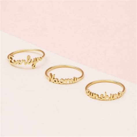 Wedding Name Rings Gold - Wedding Rings Sets Ideas