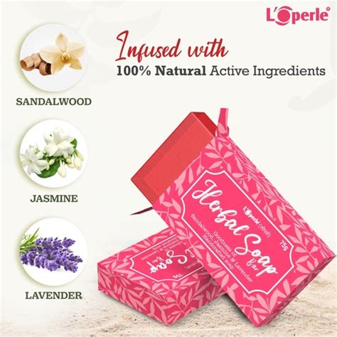 Loperle Herbal Soap Bar Handcrafted With Sandalwood Jasmine And