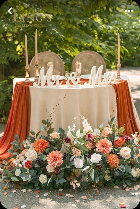 Pin By Ixa Juarbe On Boda De Mary Fall Wedding Tables Head Table