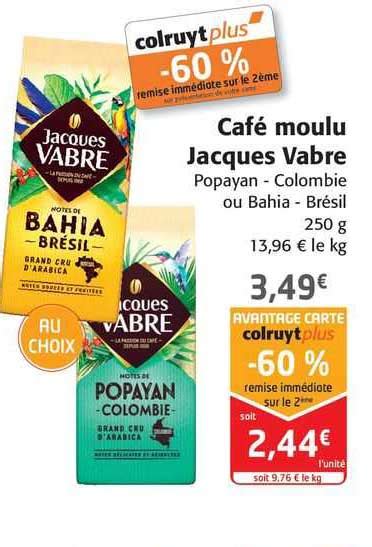 Promo Caf Moulu Jacques Vabre Chez Colruyt Icatalogue Fr