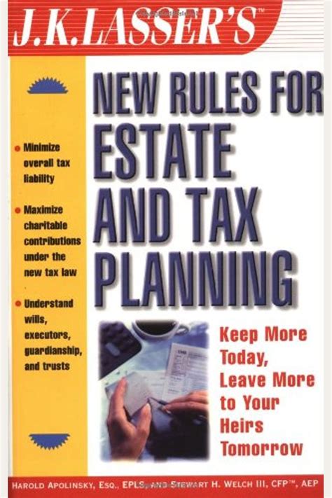 Buy Jk Lassers New Rules For Estate And Tax Planning Book By Harold