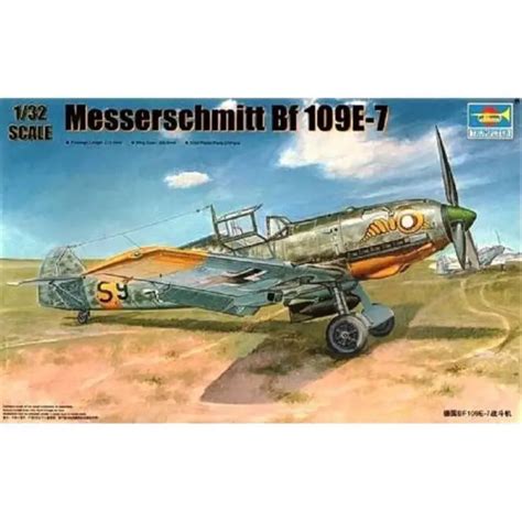 MAQUETTE AVION MESSERSCHMITT Bf 109e 7 Trumpeter 02291 1 32ème Maquette