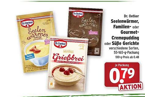 Dr Oetker Seelenwärmer Familien Oder Gourmet Cremepudding Oder Süße