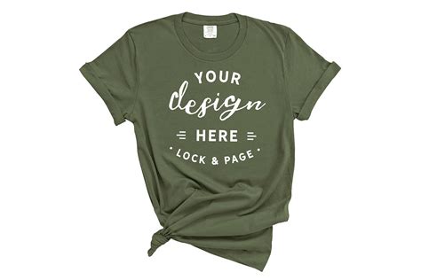 Hemp Comfort Colors T Shirt Mockup Graphic By Lockandpage