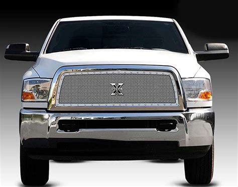 Trex Dodge Ram Pu Polished Mesh Grille With Studs