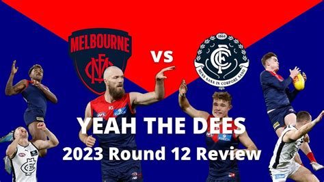 2023 Round 12 Review Melbourne Vs Carlton Youtube