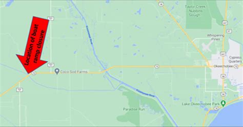 Lake Okeechobee Boat Ramp Map Lake George Florida Map