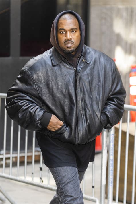 Kanye West Looks Unrecognizable With A Big Smile Full Beard And Meggings In Rare New Photos