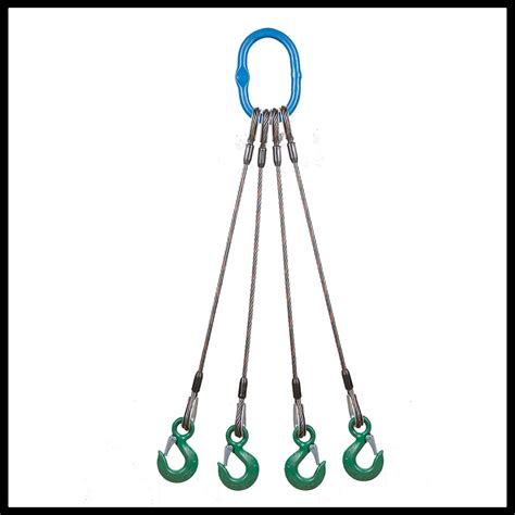 Wire Rope Sling 4 Leg Bridle 1 2 Cargo Lift USA LLC