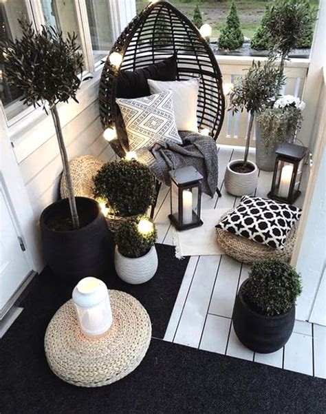 black-and-white-patio-design-idea | Ecemella