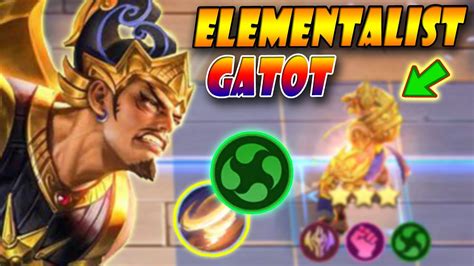 Elementalist Gatotkaca Vale Skill Magic Chess Mobile Legends Youtube