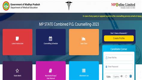 Madhya Pradesh Neet Pg Counselling Mop Up Round Seat Allotment