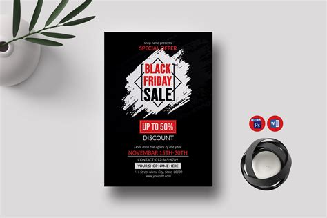 Black Friday Flyer Template | Flyer Templates ~ Creative Market