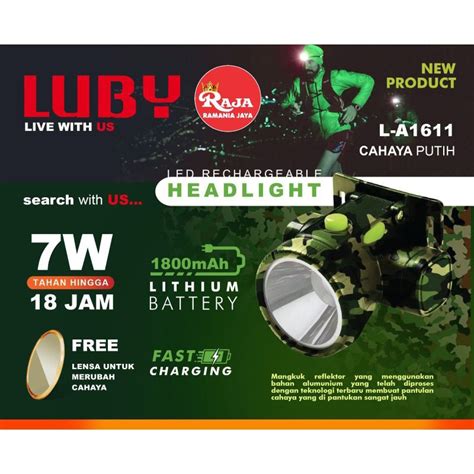 Jual Luby Senter Kepala Headlamp Led Berkualitas Watt L A L