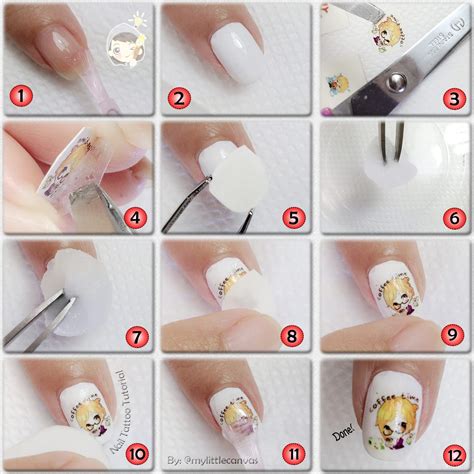 @MyLittleCanvas: Nail Tutorial: How To Use A Nail Tattoo