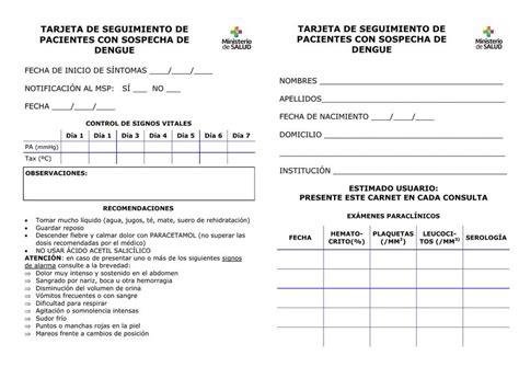 Tarjeta De Seguimiento De Pacientes Enfermeriadigital Udocz