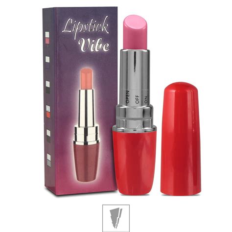 Vibrador Formato De Batom Lipstick Vibe SI 5132 MV007 Vermelho Único Atacado Star Sex Shop