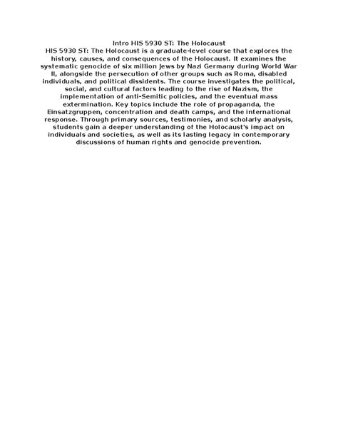Reteaching Activity The Holocaust Section 3 2