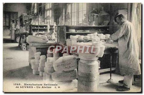 Carte Postale Ancienne Poterie Ceramique Manufacture Nationale De