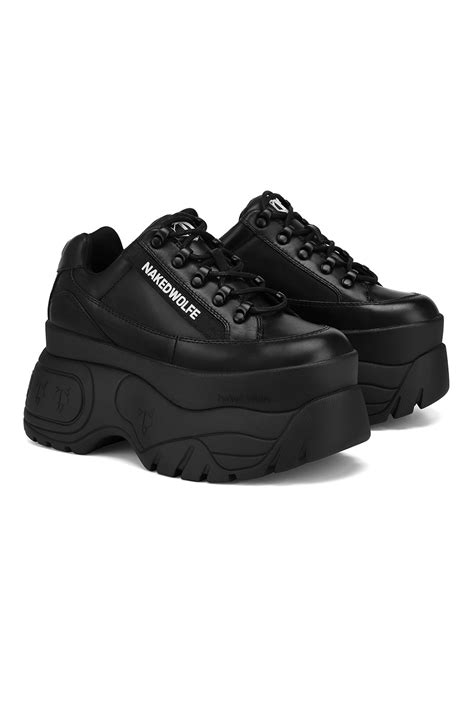 NAKED WOLFE Кожени спортни обувки Sprinter с равна платформа eMAG bg