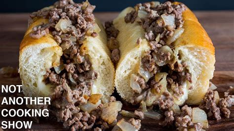 How To Make A Real Philly Cheesesteak At Home Youtube Cheesesteak