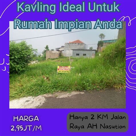 Dijual Tanah Kavling Luas M Strategis Bisa Akses Mobil Shm Dekat