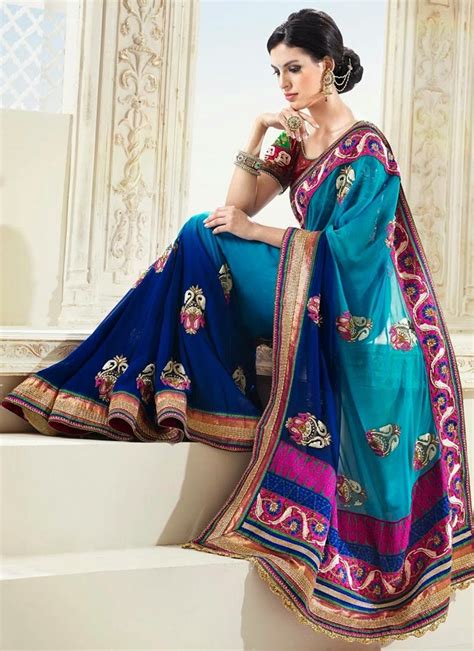 Bollywood Style Designer Embroidery Sarees Missy Lovesx