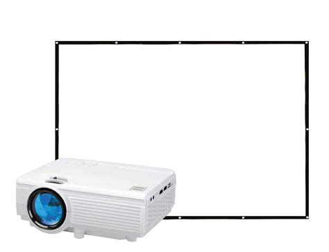 RCA, 480P LCD HD Home Theater Projector with Bonus 100" Fold up ...