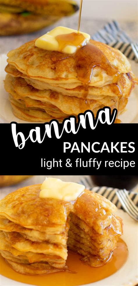 The Best Fluffy Banana Pancakes Recipe Pitchfork Foodie Farms