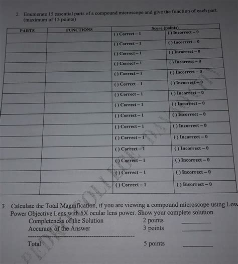 Solved Please Answer This Enumerate Essential Parts Of A