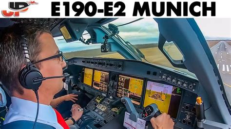 Piloting EMBRAER 190-E2 into Munich Airport | Cockpit Views - YouTube