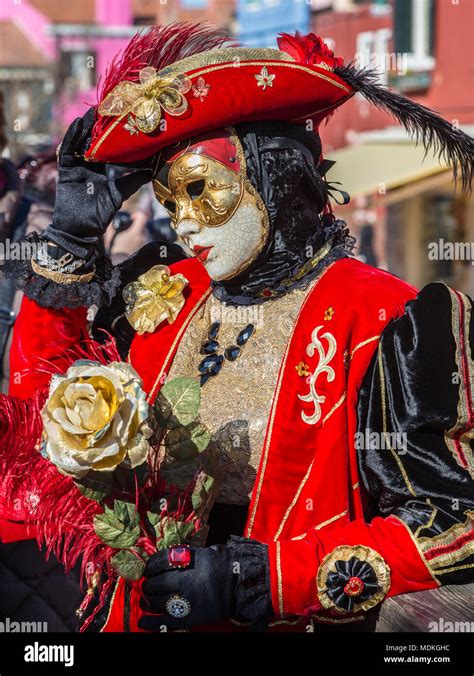 Venice Carnival Costumes Masks Masked Ball February Piazza San