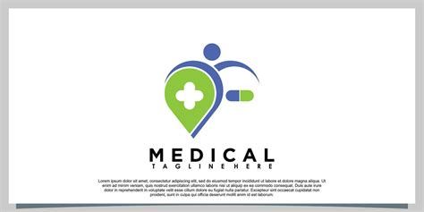 clinical logo design with creative concept 26524593 Vector Art at Vecteezy