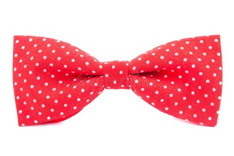 Red Bow Tie With White Polka Dots Isolated On White Stock Image Image Of Accessory Dots 33067289