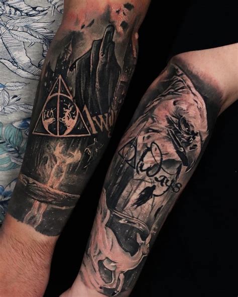 Harry Potter Matching Tattoos Hunter Young At Muse And Myth Louisville