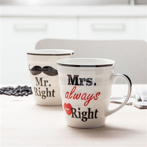 Tasses Mr Right Mrs Always Right Prix Pas Cher Oking Ma Maroc