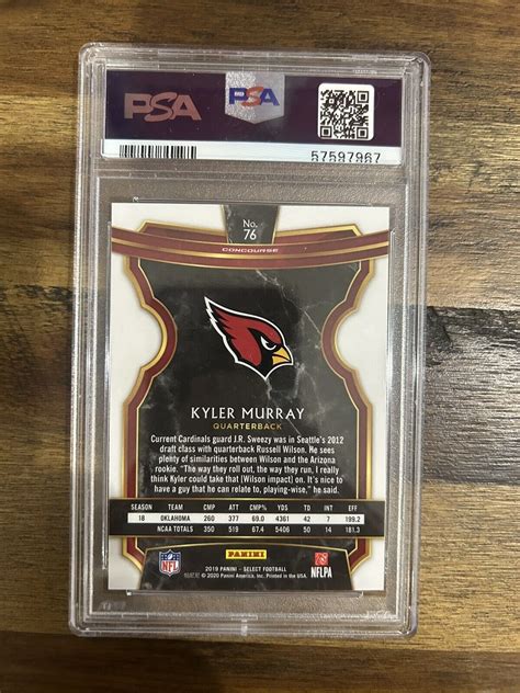 Panini Select Concourse Kyler Murray Rc For Sale Online Ebay