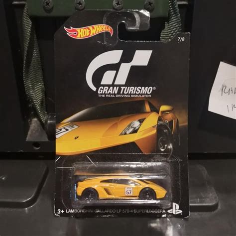 Lamborghini Gallardo LP 570 4 Superleggera amarillo Gran Turi Hot Wheels Shopee México